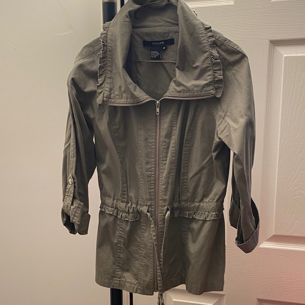 Darjoni Women's Green Utility Jacket
